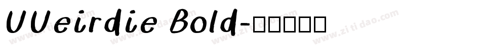 UUeirdie Bold字体转换
